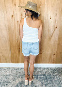 Another Love - Women's Jaime Ribbed Shoulder Tank Top