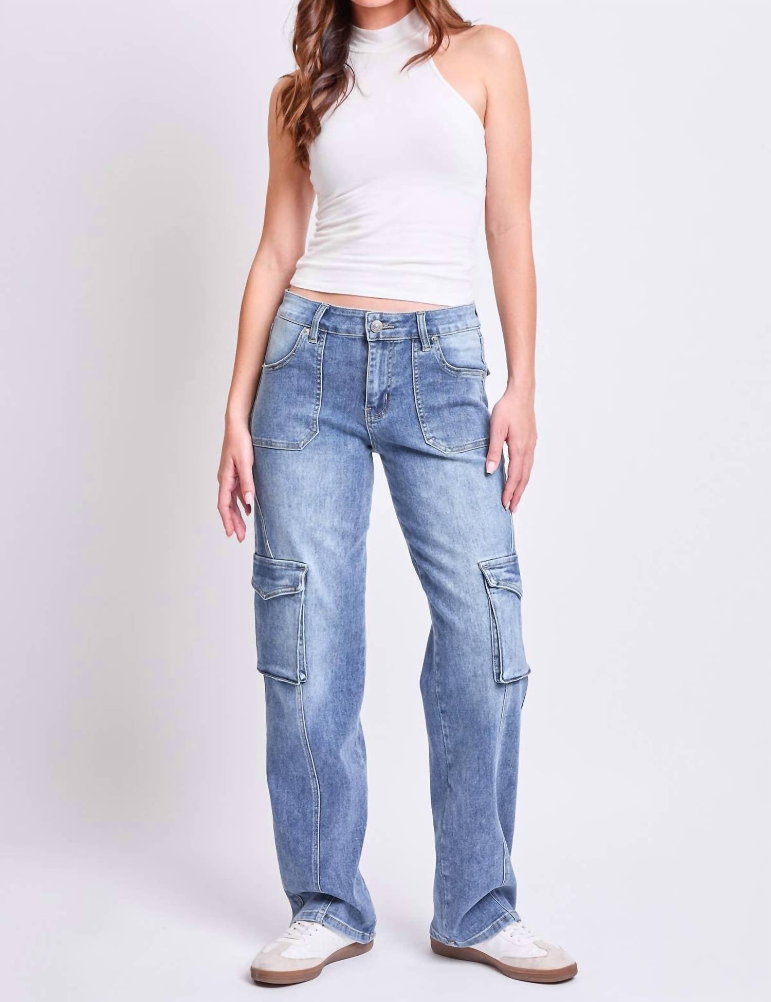 Ymi - Junior High Rise Skater Straight Leg Jeans