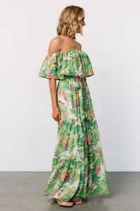 Flying Tomato - Flamenco Off Shoulder Maxi Dress