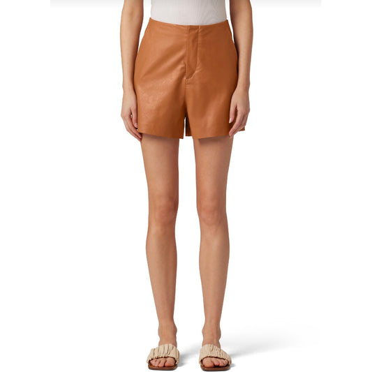 WEIGHTLESS VEGAN LEATHER SHORTS