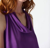 Joseph Ribkoff - Cowl Neck Closure Pullover Top