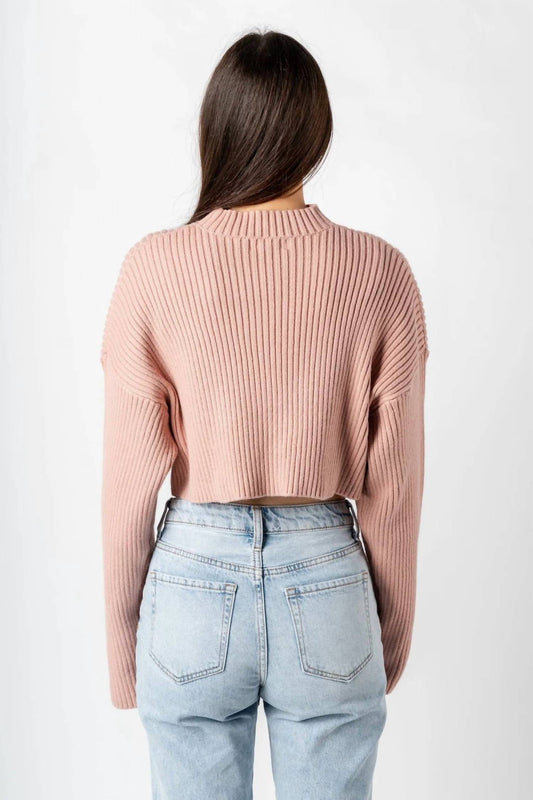 Mable - Ribbed Crop Sweater