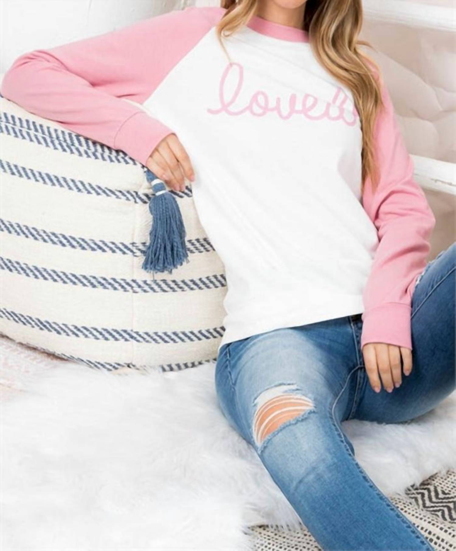 Perfect Peach - "loved" Long Sleeve