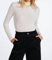 Bishop + Young - Spencer Funnel Neck Lace Top