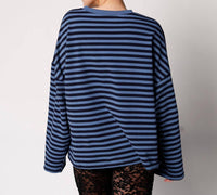 Mimosa - DEEP SEA STRIPED LONG SLEEVE TOP