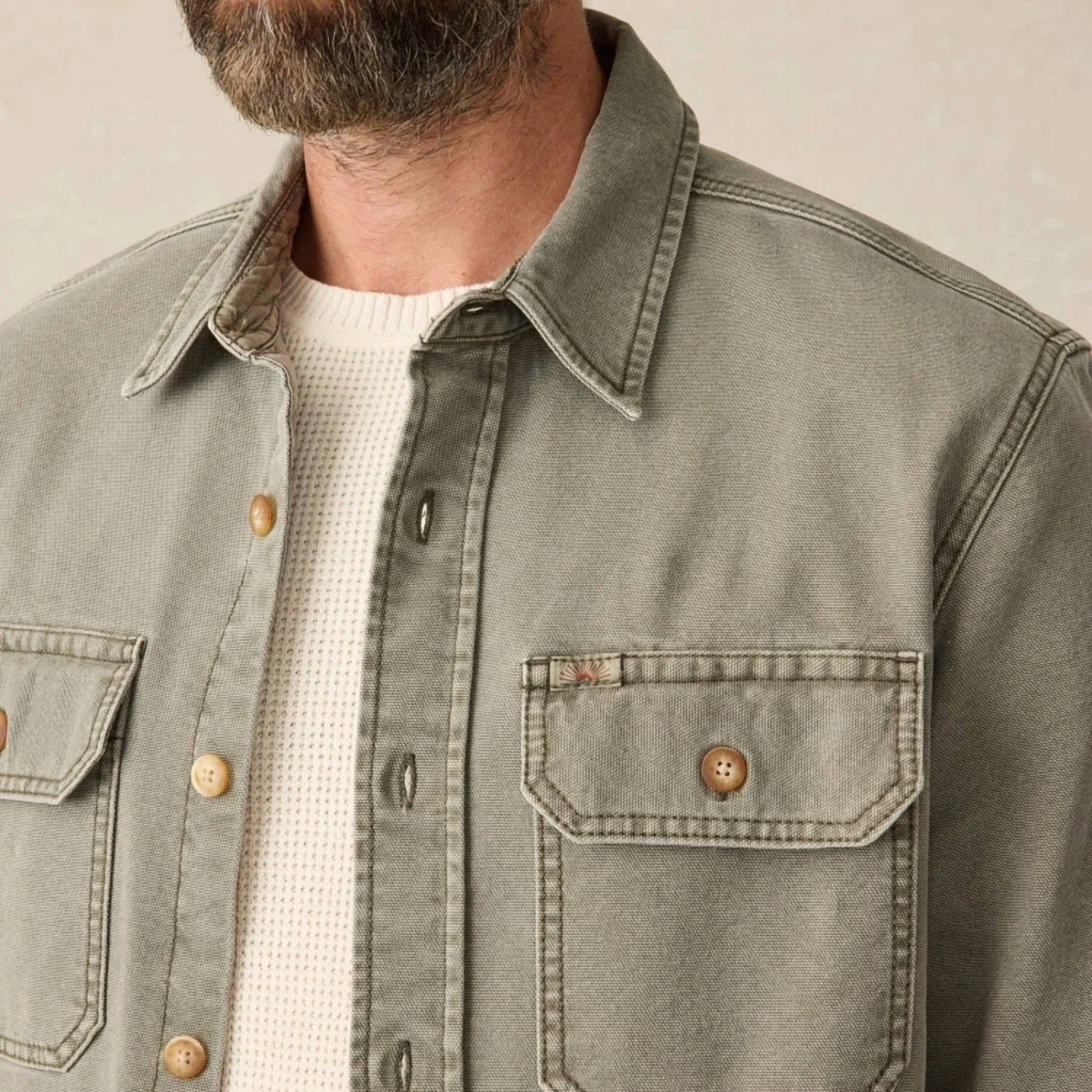Faherty - Sunwashed Canvas CPO Shirt Jacket