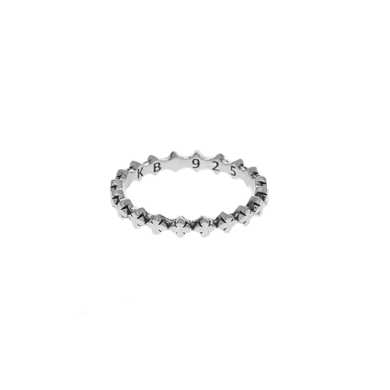 King Baby Studio Women's Super Micro Stackable Ring in silver - women's jewelry