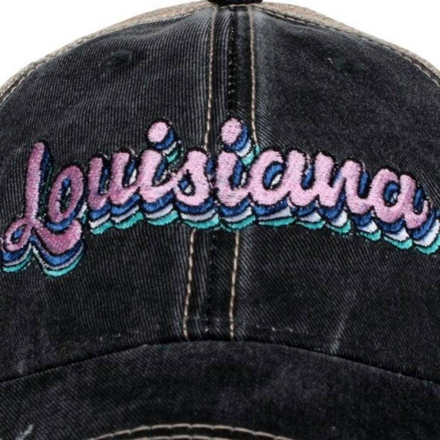 Katydid - Women's Louisiana Layered Embroidered Trucker Hat
