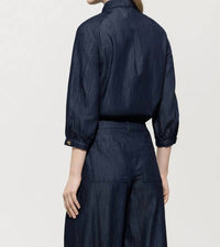 Luisa Cerano - Button Front Blouse With Tie