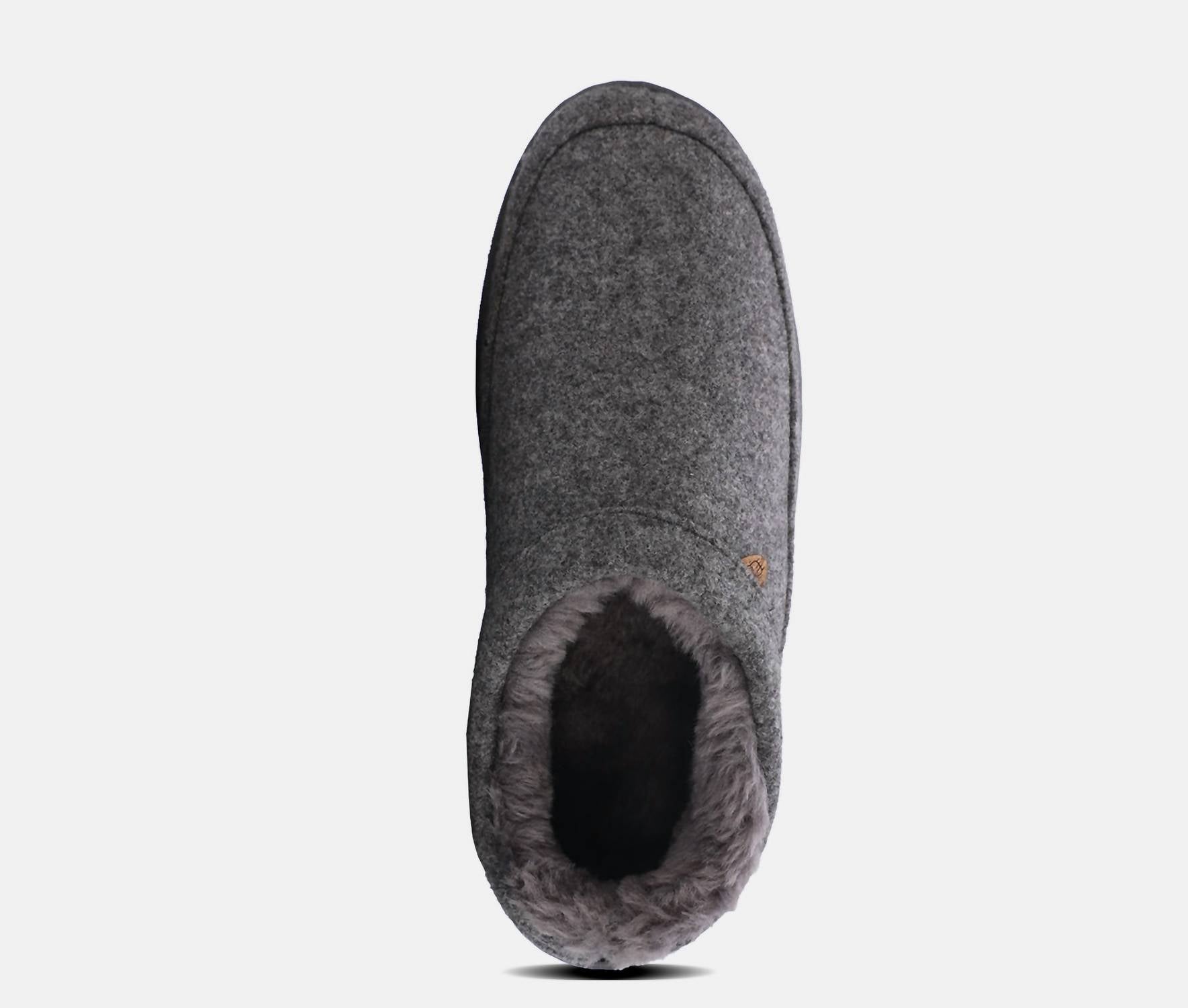 Lamo Men's Julian Clog Ii Slipper in grey wool - men's loafer - view 6