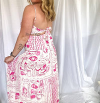 One And Only Collective - Mirabelle Woven Back Tie Maxi Dress