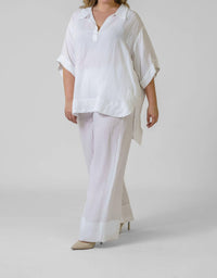 Mat Fashion - Linen Viscose Blouse - Plus