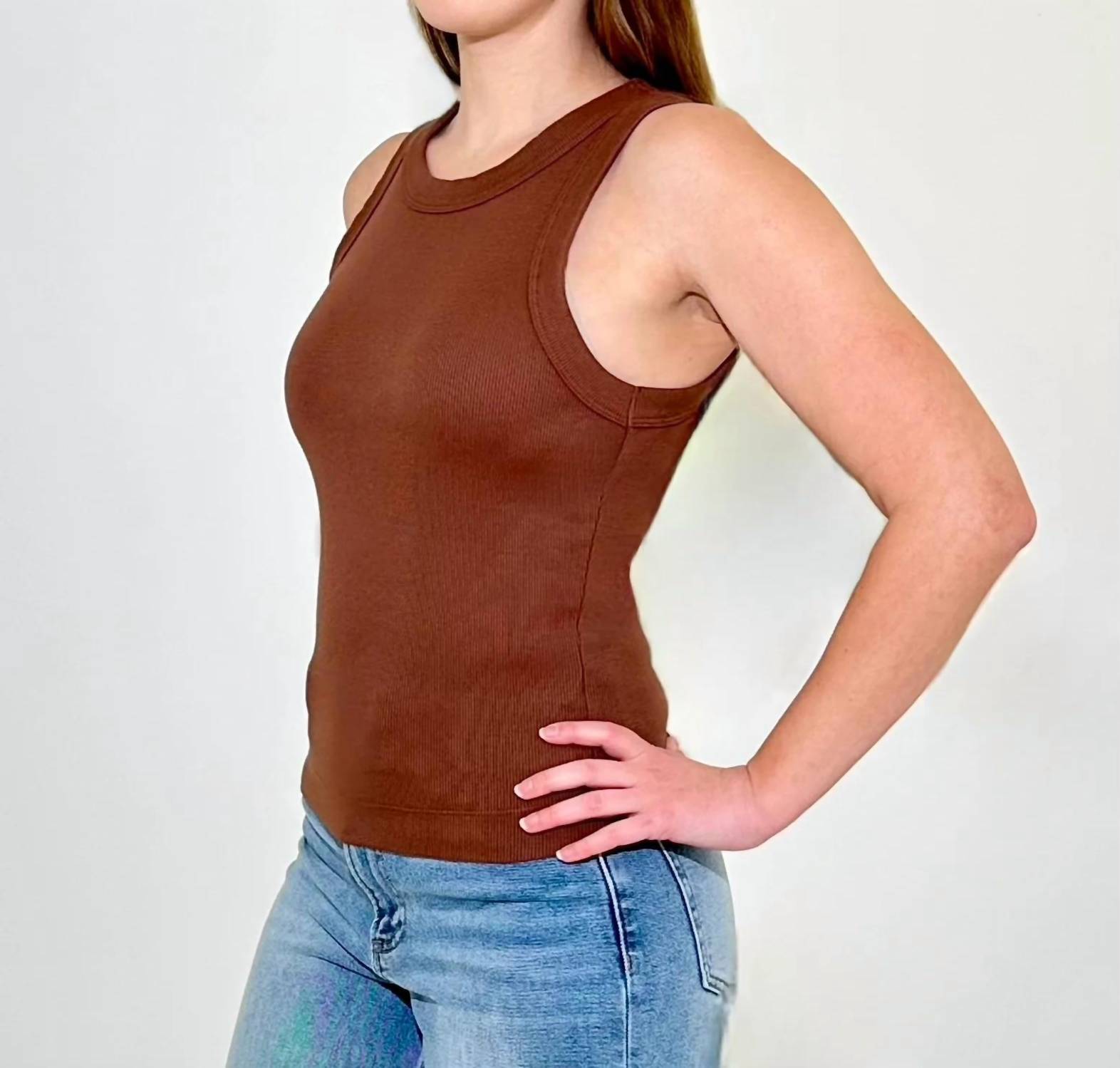 Michael Stars - Gina Wide Binding Crop Tank