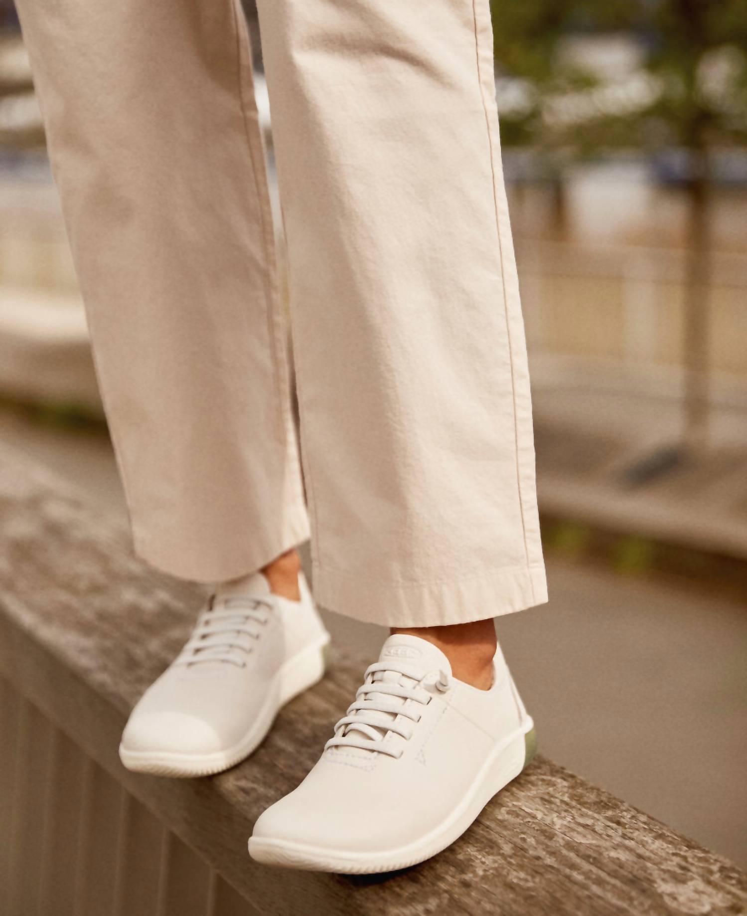 Keen Women's Knx Lace Sneaker in star white - women's sneaker - alternate view