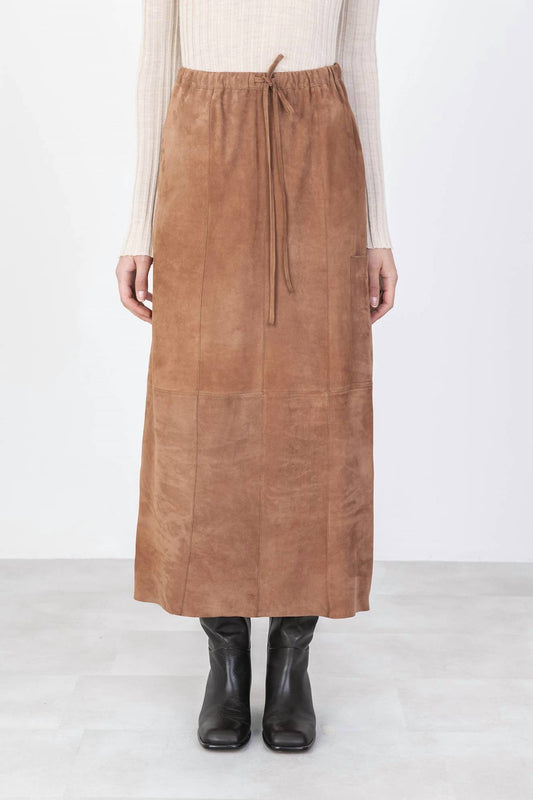 Alysi - Long Suede Skirt