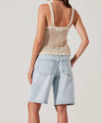 Astr - Kalaya Crochet Knit Top