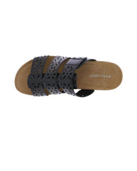 Easy Spirit - Women's Bazel 3 Faux Leather Slip On Slide Sandals