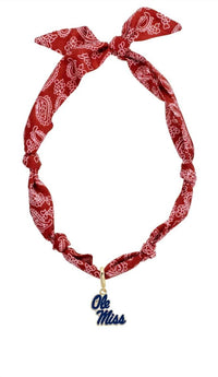 Canvas Style - Women's Sole Miss Rebels Bandana Scarf Necklace