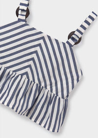Mayoral - Girls' Striped Crop Tank