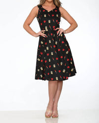 Orchid Bloom - Midi Swing Dress