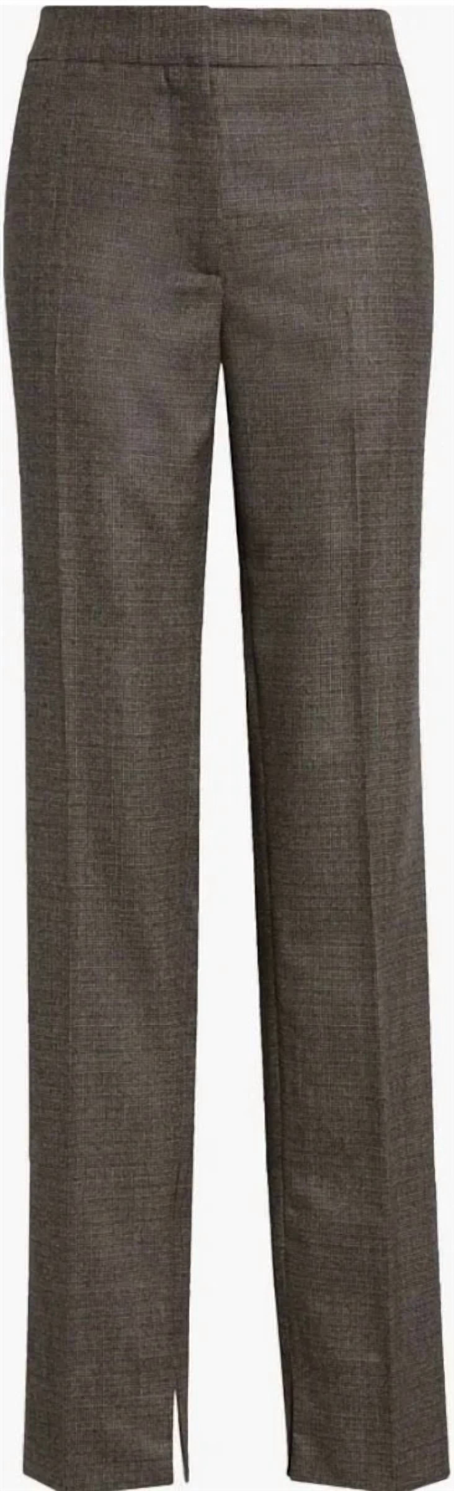 Stella Mccartney - Slim Fit Check Split Hem Wool Pants