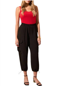 Tribal - Flowy Pull-on Cargo Pant With Bungee Cord