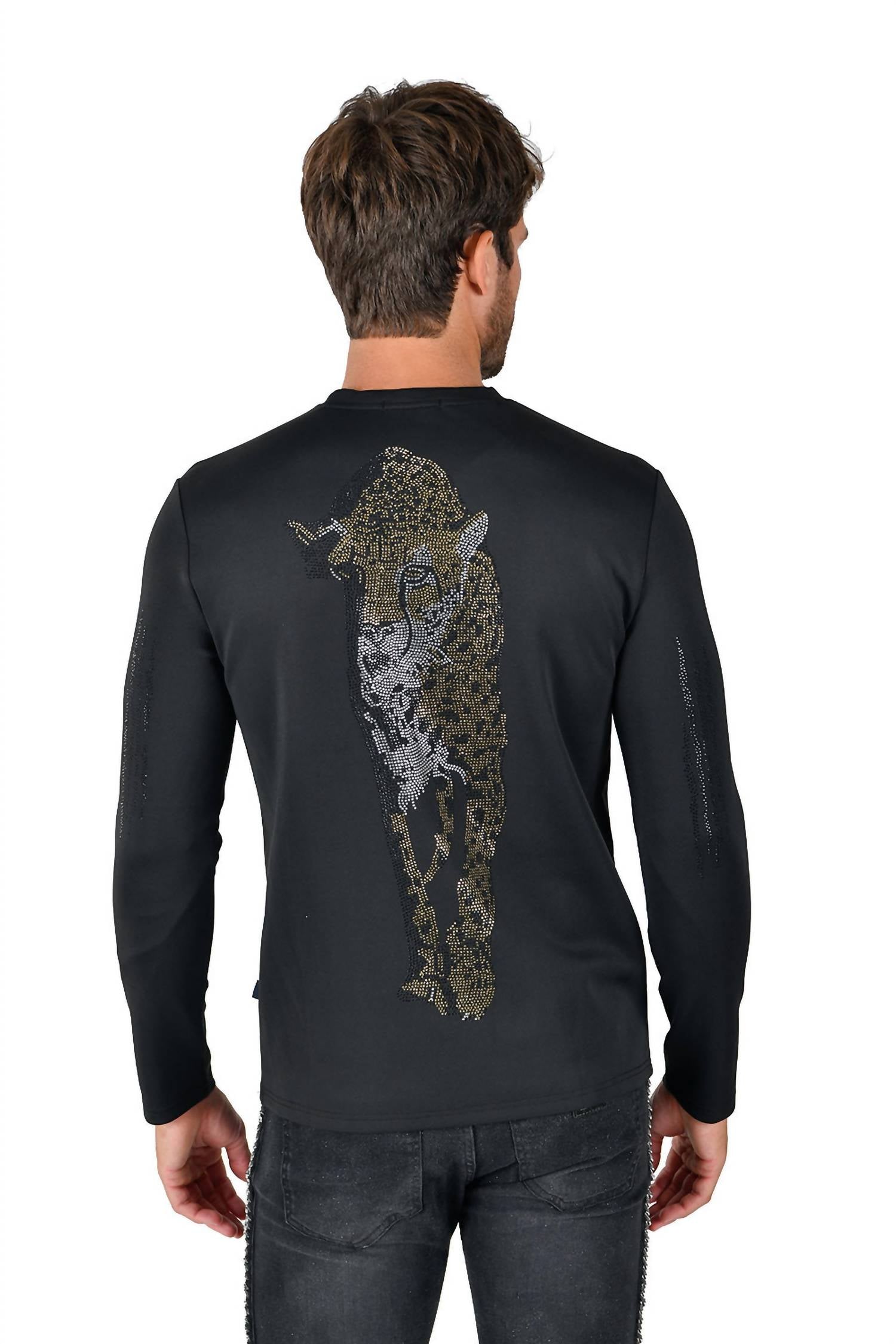 Barabas - Tiger Scratch Rhinestone Sweatshirt
