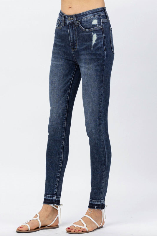 Judy Blue - Release Hem Tummy Control Skinny Jeans