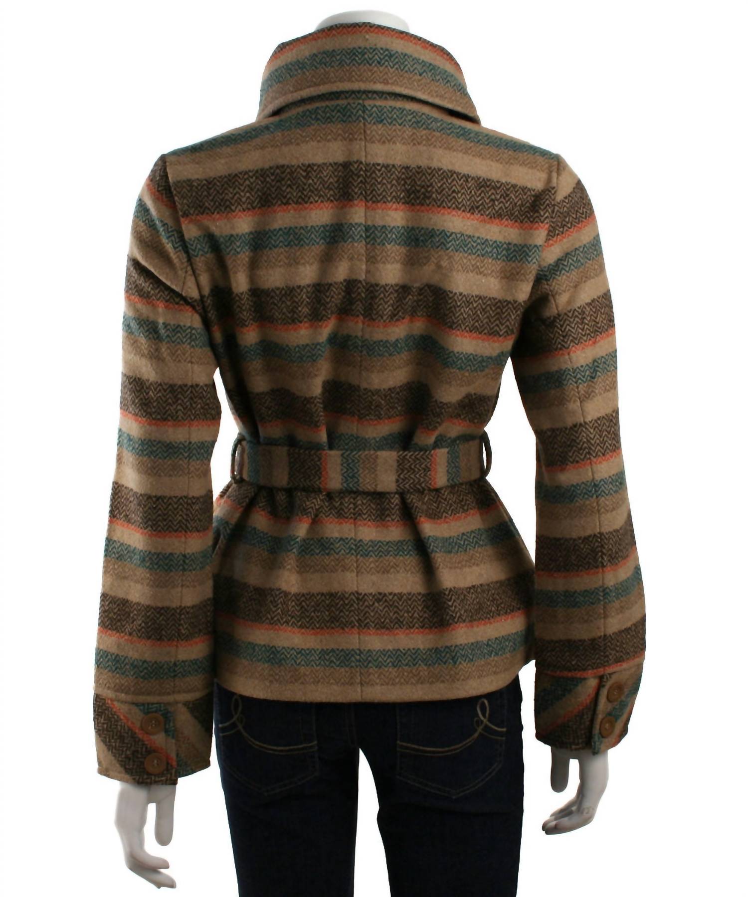 Tulle - Women's Fold Over Funnel Collar Coat