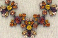 Jewelry Max - Women's Topaz Victorian Statement Necklace Set