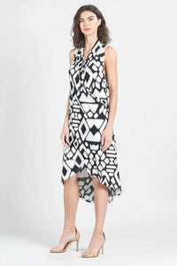 Clara Sunwoo - Silky Pleated Tulip Hem Dress