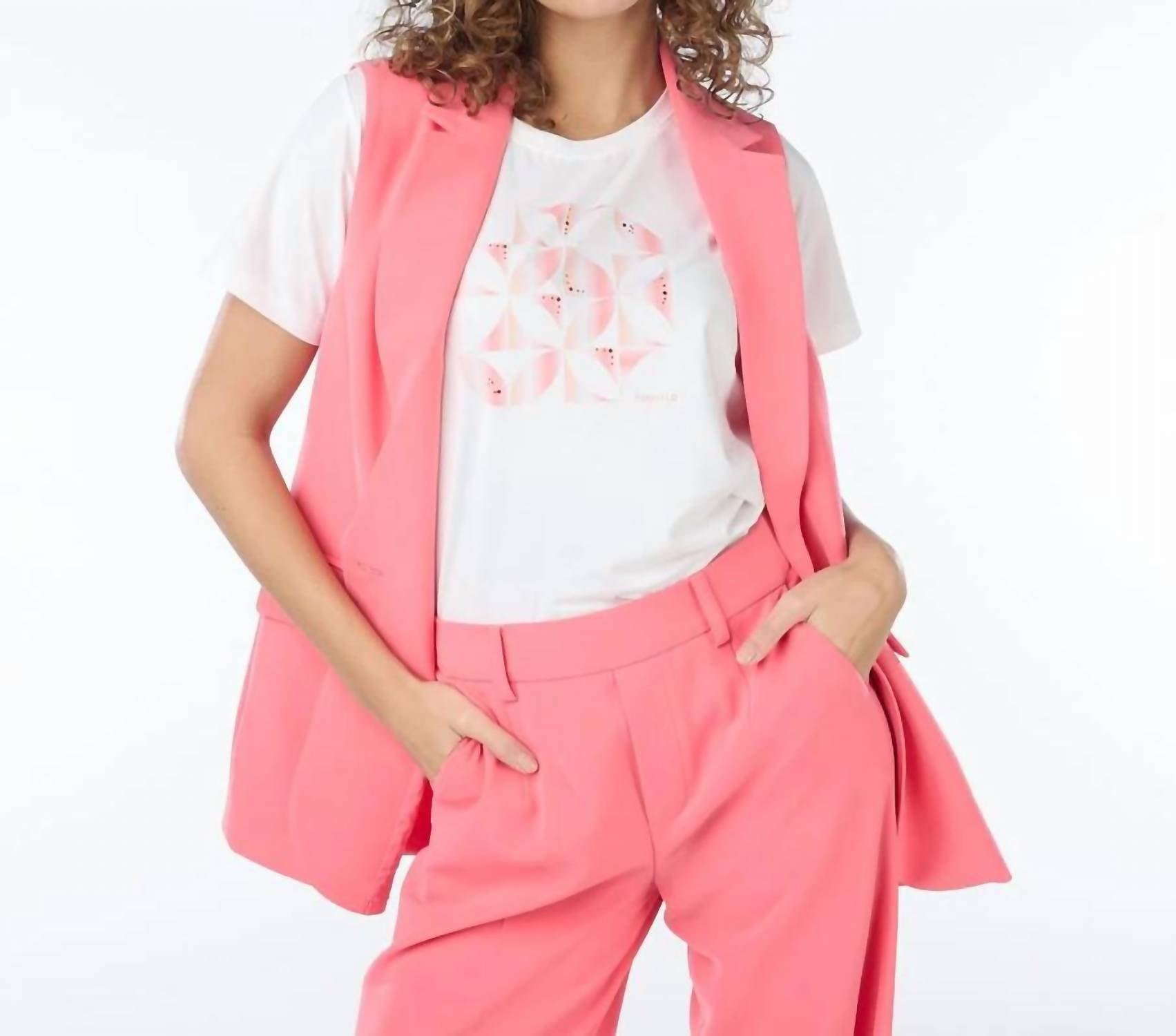 Esqualo - Tama Blocks Print T-shirt