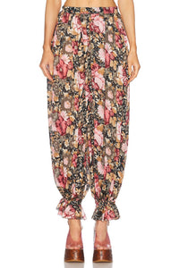 Chloe - FLOWY PLEATED CROPPED TROUSERS