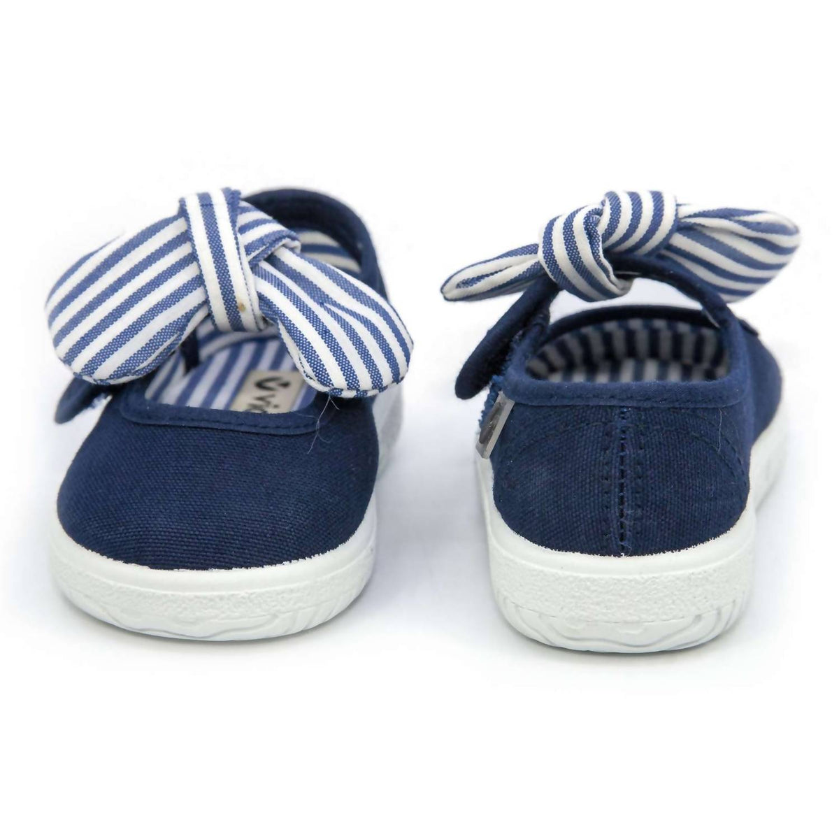 Victoria - Girls' Slip On Canvas Bow Shoes