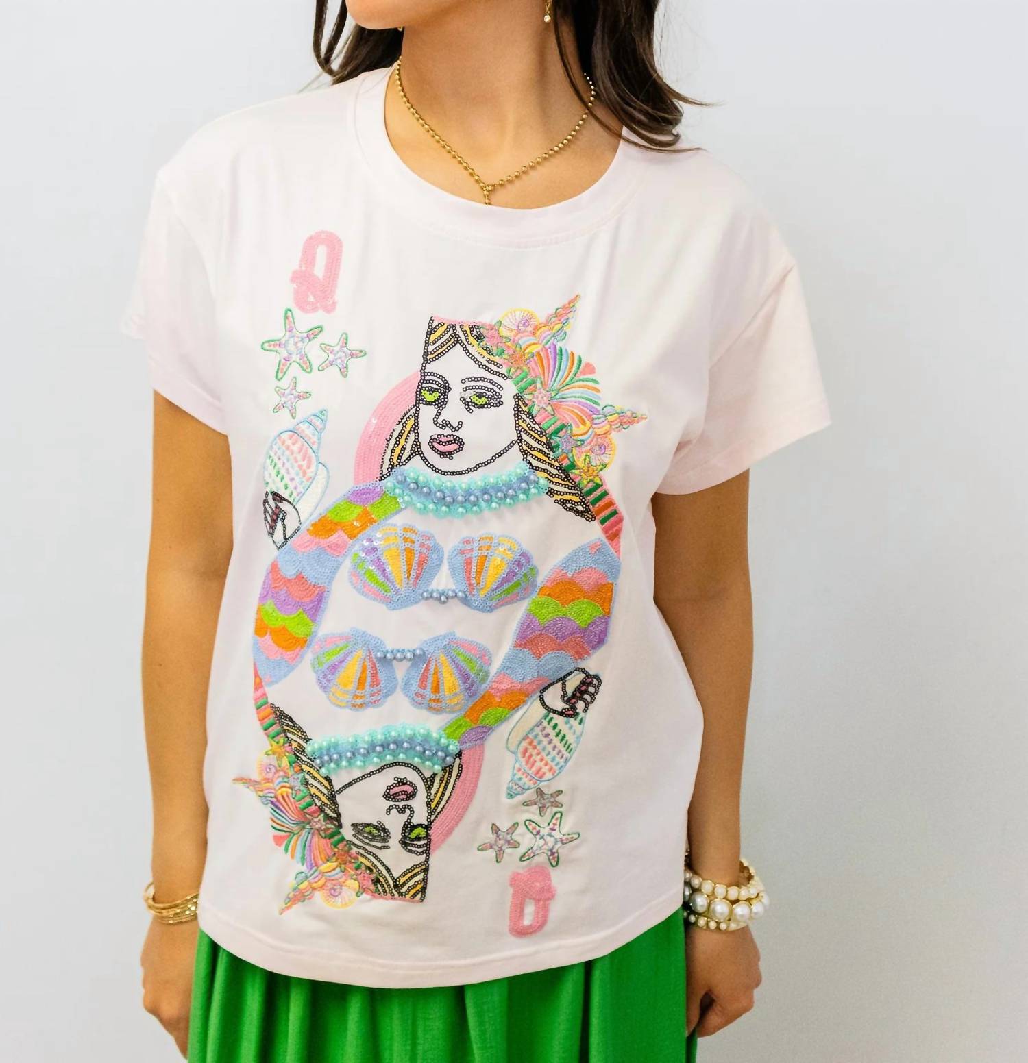 Queen Of Sparkles - Queen Of The Sea Card Tee