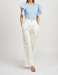 En Saison - Abby Cotton Bow-back Pants