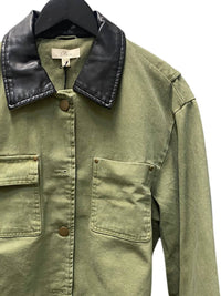 Elan - Women's Leather Collar Jacket