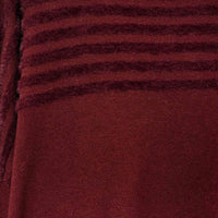 Q2 - Mock Neck Relaxed Sweater with Textured Stripes