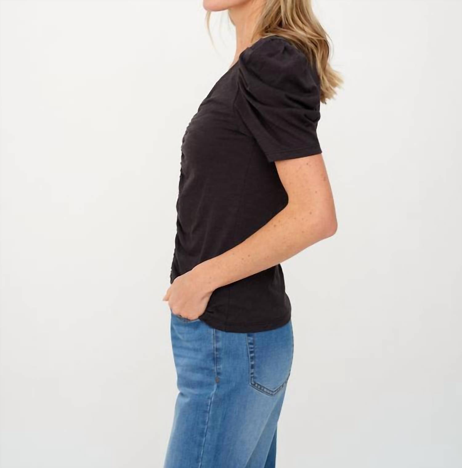 Six/Fifty - Camilla Puffed Sleeves Top
