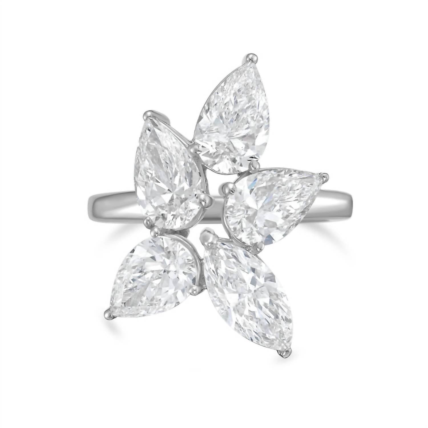 Diana M Jewels - Women's Pear & Marquise Lab-Grown Diamond Fashion Ring (8.00 Ct) - Elegant Plus