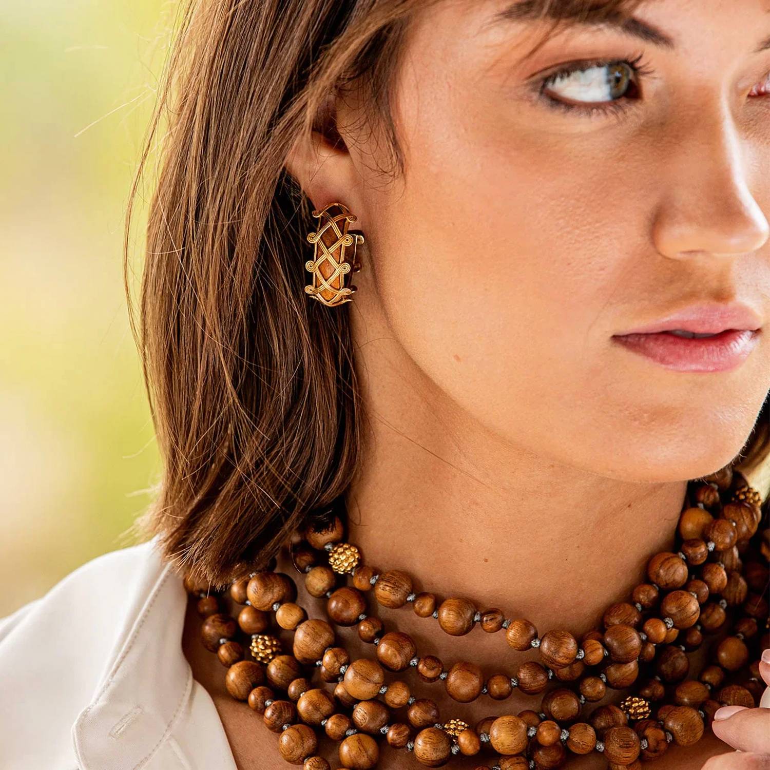 Capucine De Wulf - Women's Earth Goddess Hoop Earrings