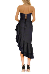 One33 Social - Penelope Strapless Rose Cocktail Gown