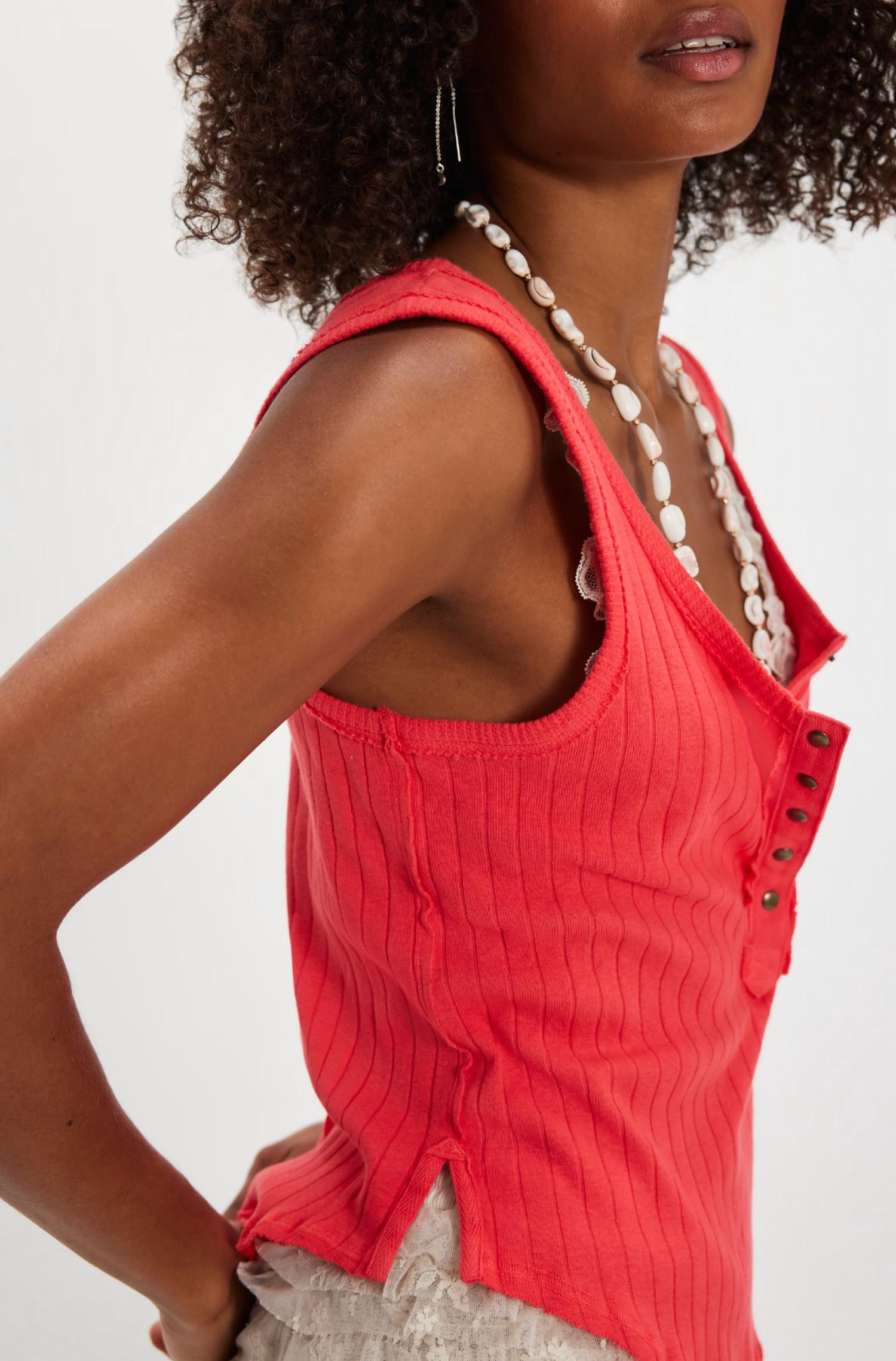 Free People - Bryson Henley Tank Top