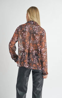 Sage The Label - Celebrate Her Sheer Button Down Shirt