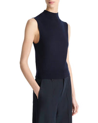 Vince - Sleeveless Mock Neck Top