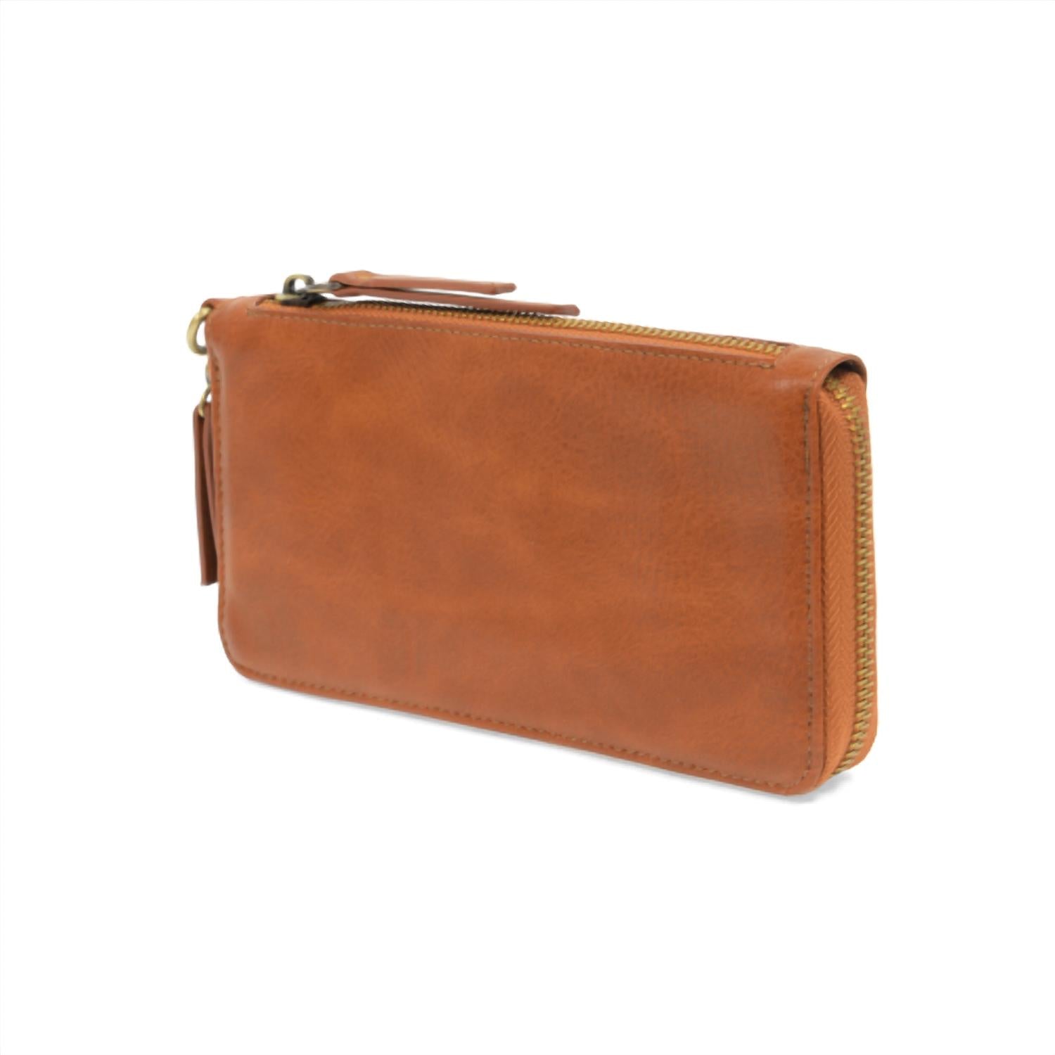 Joy Susan Women's Chloe Zip Wallet in chicory - women's bag - detail view