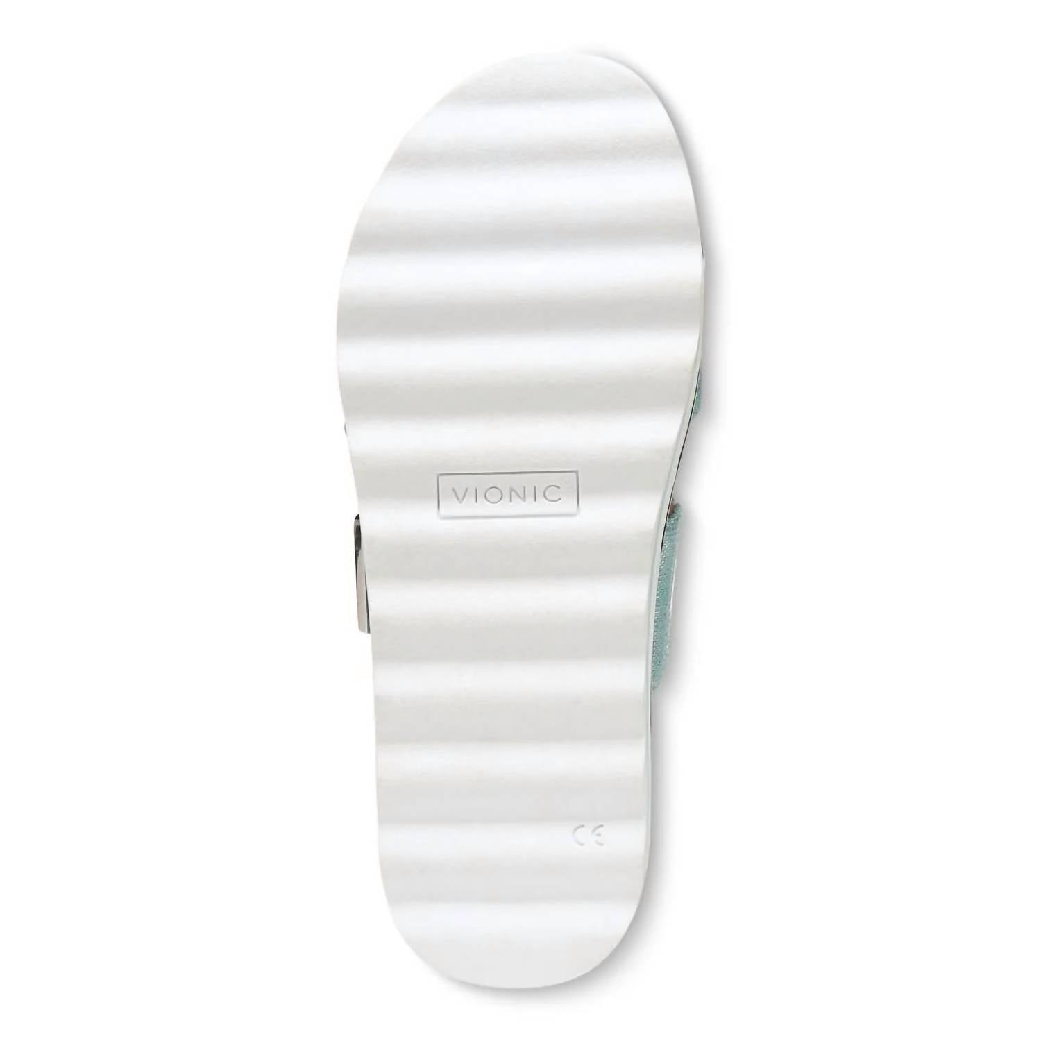 VIONIC Women's Brandie Sandals in aqua linen - women's sandal - view 6