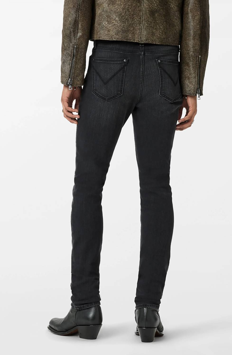 John Varvatos Slim Fit Jeans in steel grey - men's jeans - detail view