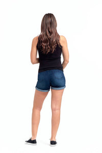 1822 Denim - Roll Cuff Jean Shorts With Bellyband - Maternity