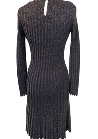 Elie Tahari - Metallic Knit Midi Dress